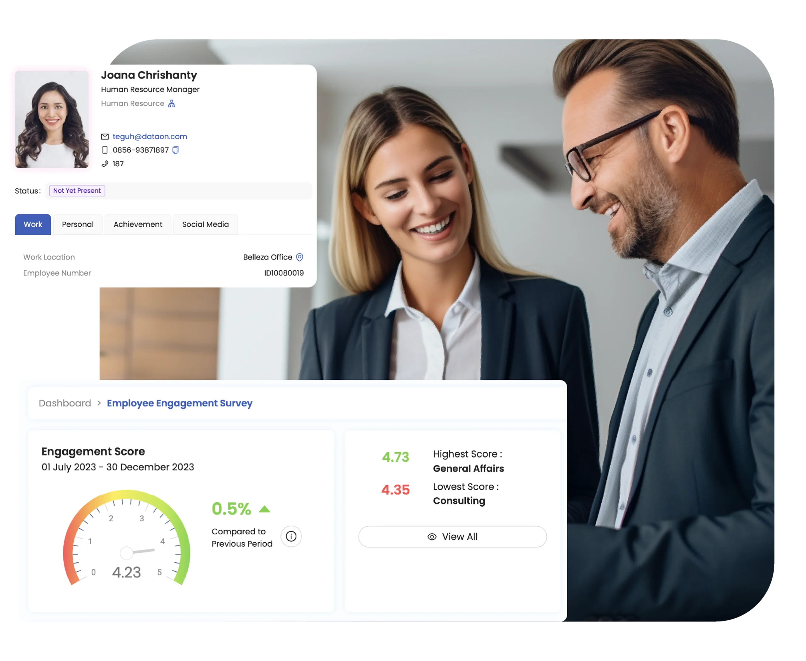 General HRIS call to action button in SunFish HR website