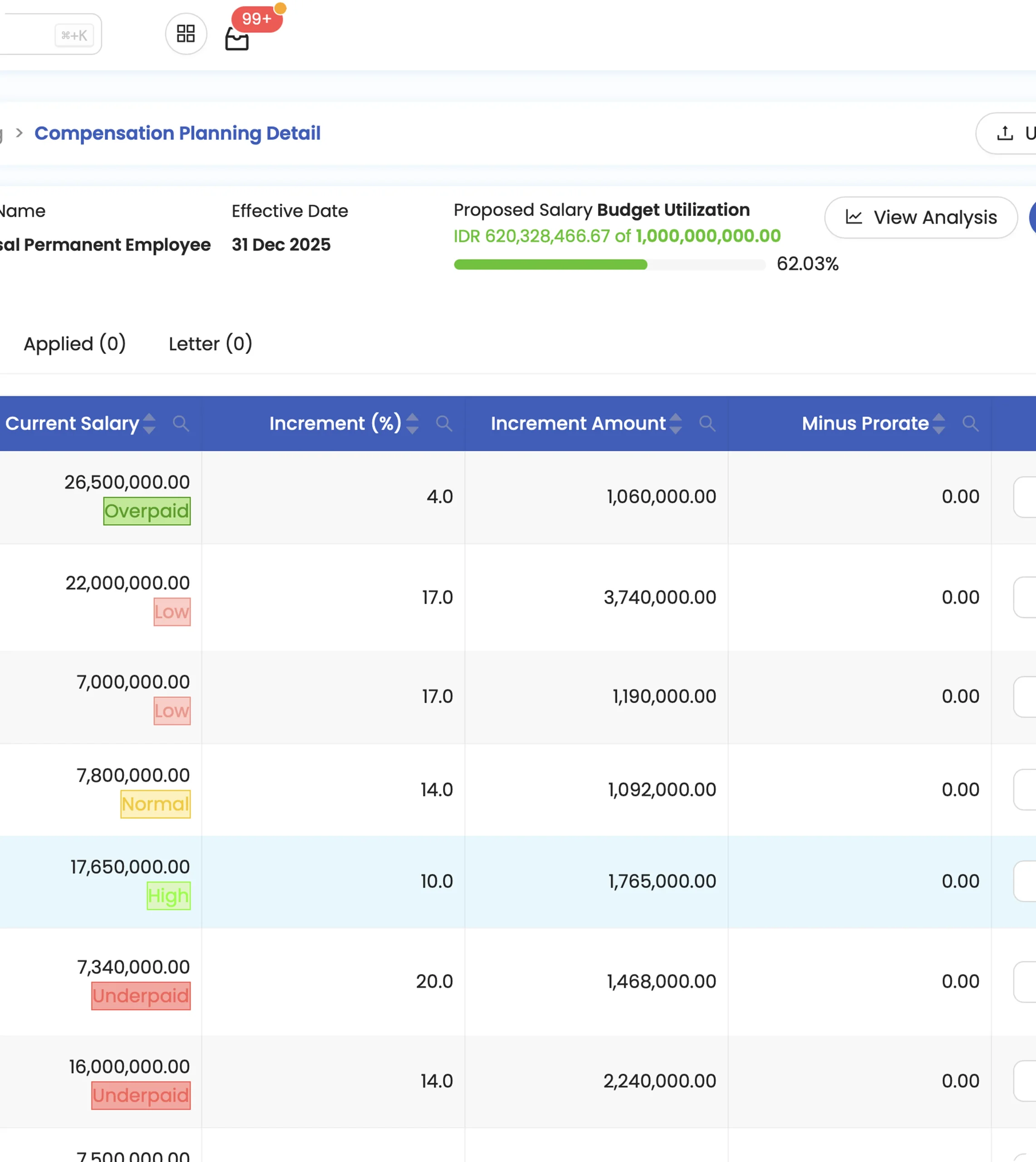 Automated payroll calculation feature for accurate and efficient salary processing in SunFish HR payroll management system.