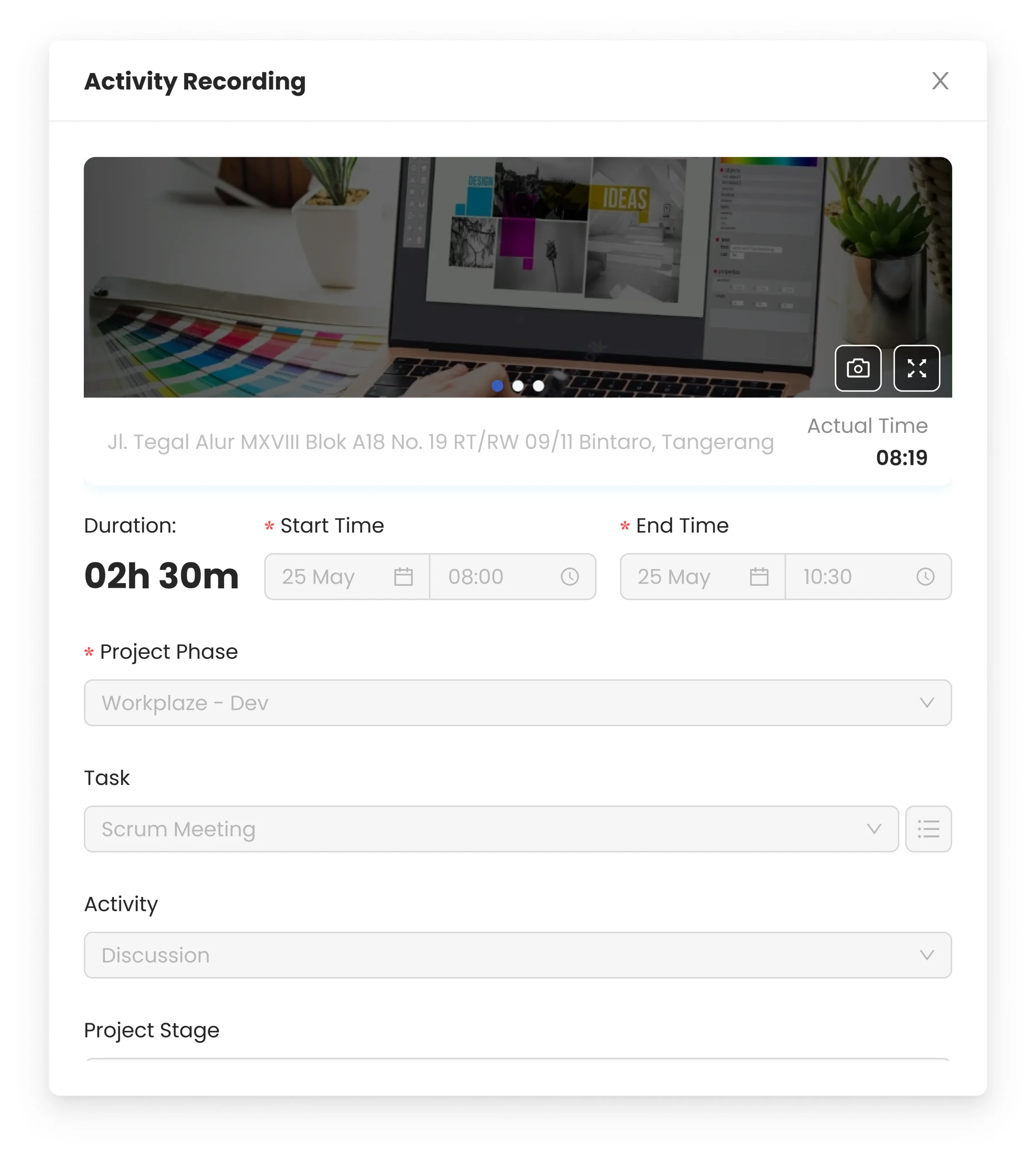 Multi-Location & Time Zone Support - activity recording