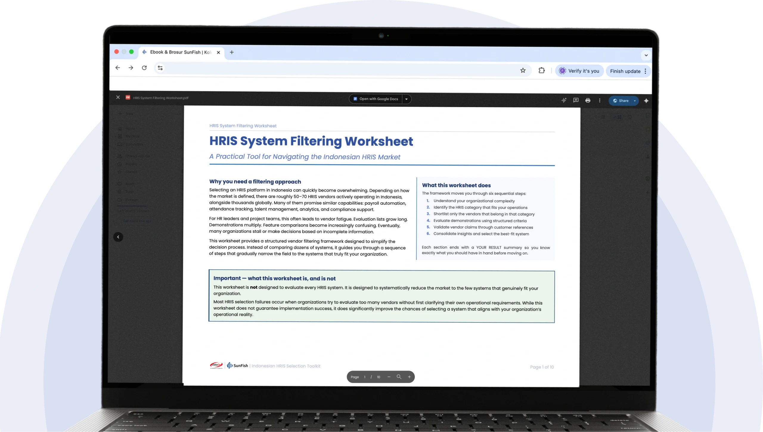 Download the HRIS System Filtering Worksheet