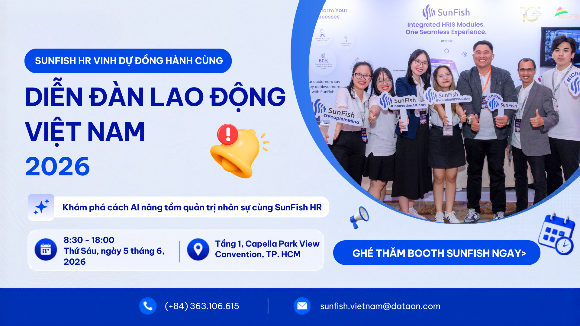 SunFish HR tham gia Diễn đàn Lao động Việt Nam 2026