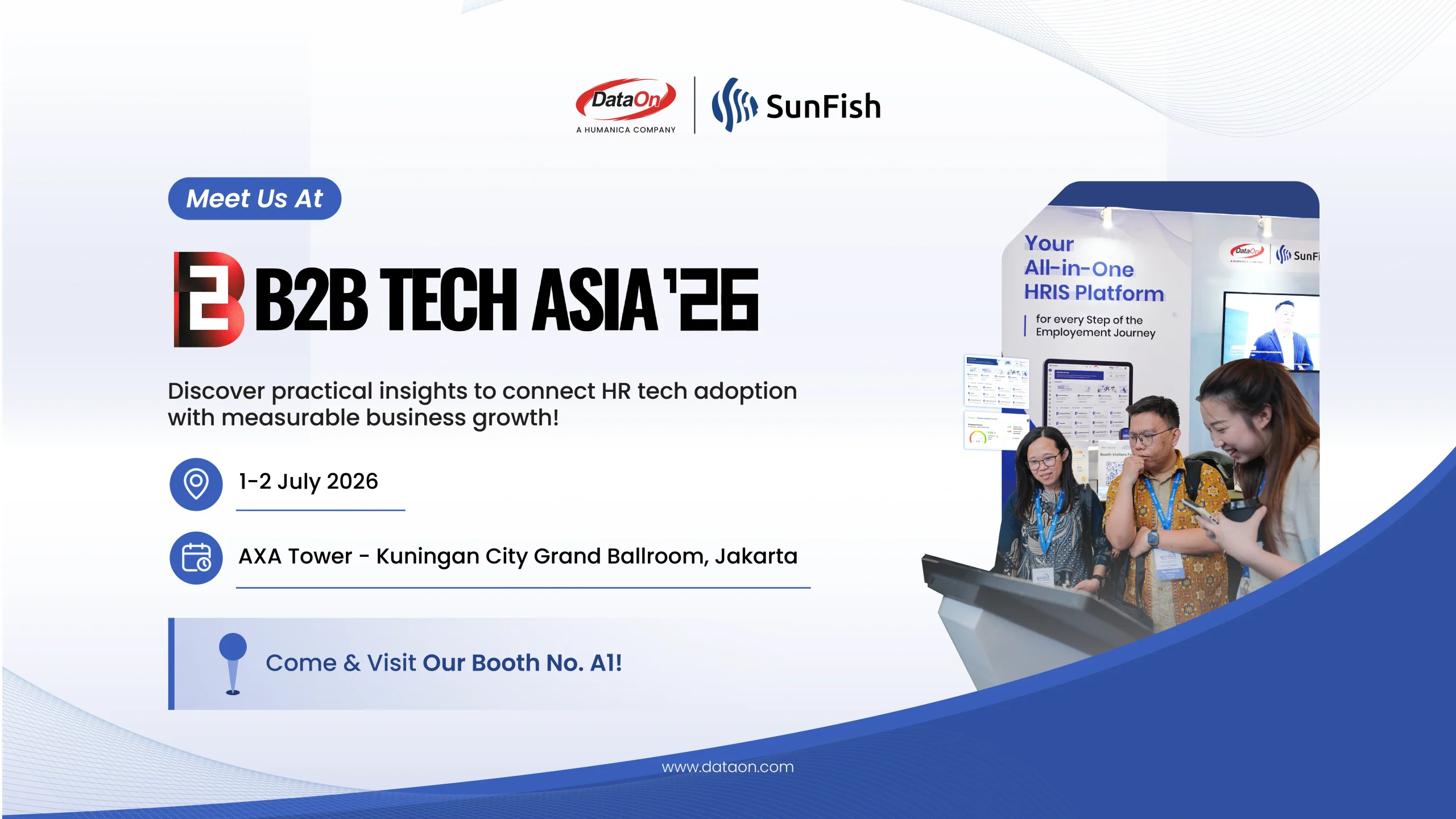 DataOn at B2B Tech Asia Expo 2026 showcasing HR technology for workforce productivity and business growth.