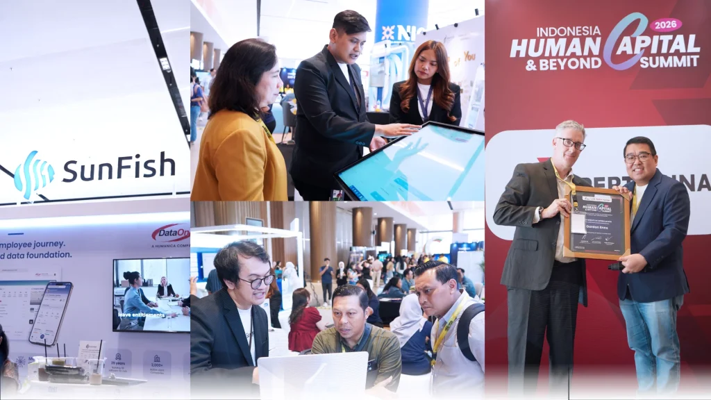 DataOn IHCBS 2026 booth where visitors explored SunFish HR and digital workforce technology