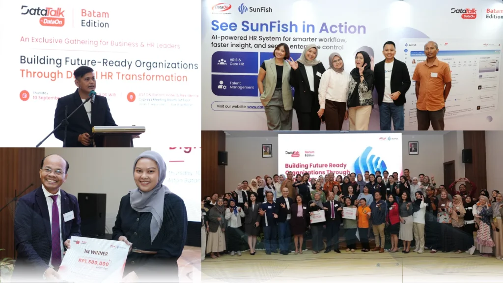 Workforce readiness discussion at DataTalk Batam with SunFish HR and Dr. Paimin Siahaan